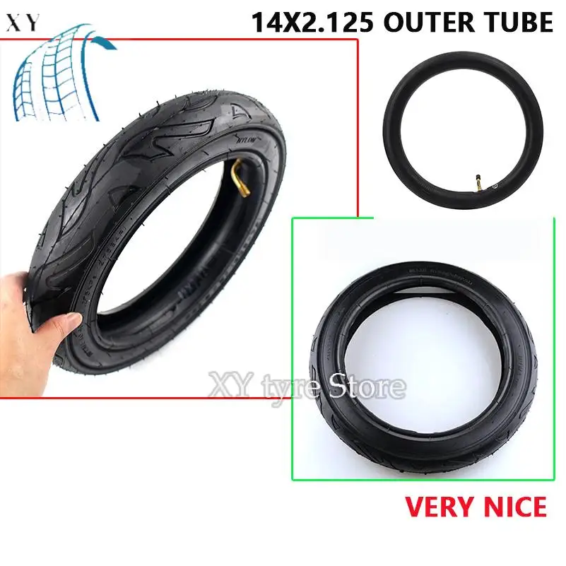 For High Quality 14x2.125 outer Tyre 14*2.125 Thickened Explosion-proof Tire for Folding Electric Bicycle E-bike Accessories