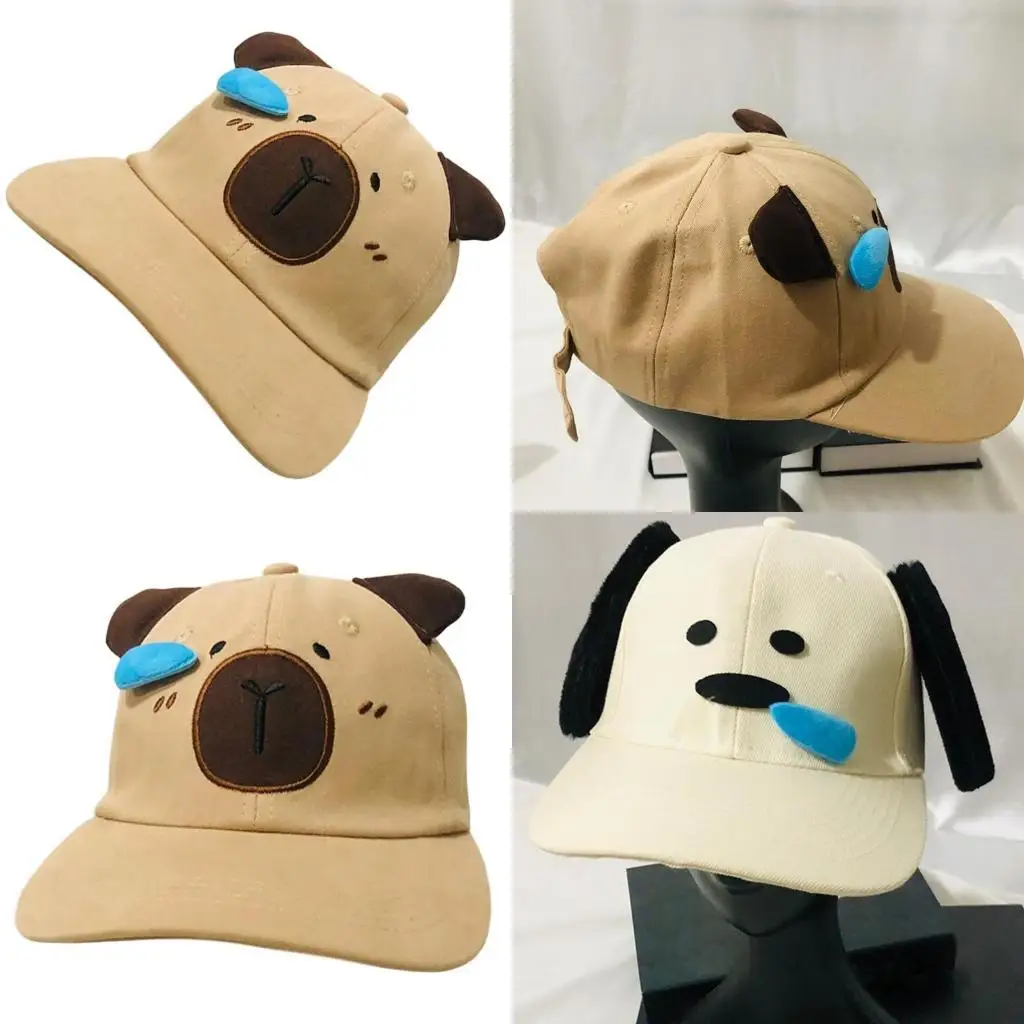 

A52E Cartoon Snotty Dog Ware Warse Hat Baseball Hat Модные шапки черепа для ежедневного использования на открытом воздухе