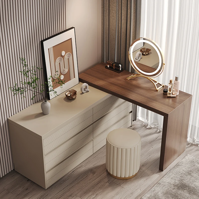 Storage Dressing Table Modern Bedroom Vanity Drawers Cabinets Designer Desk Table Console Meubles De Chambre Bedroom Furniture