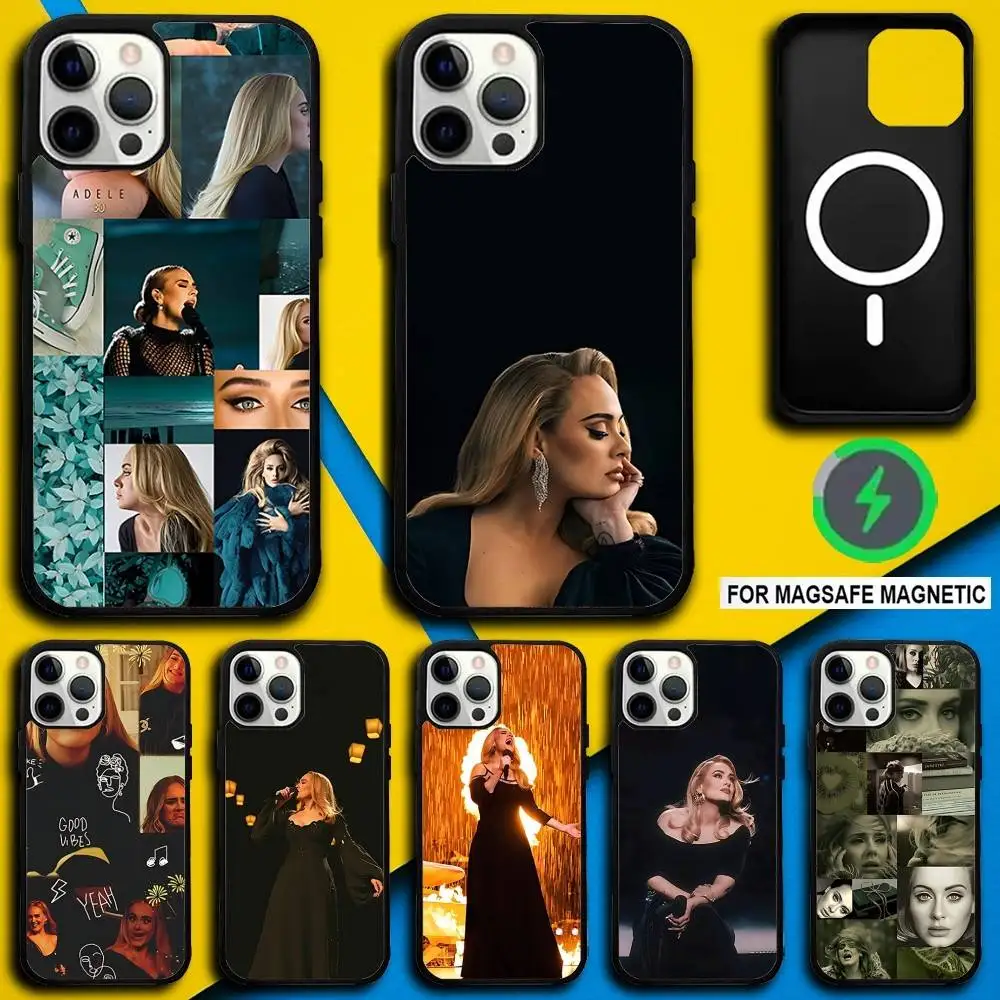 

Singer A-Adele Phone Case For iPhone 17,16,15,14,13,12,11,Pro,Max,Plus,Mini,SE4,E Magnetic Magsafe Wireless Charging