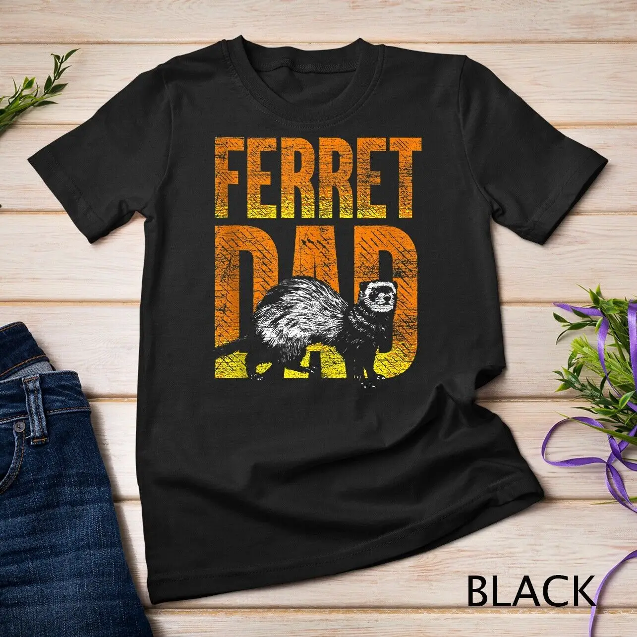 Ferret Dad Unisex T-shirt