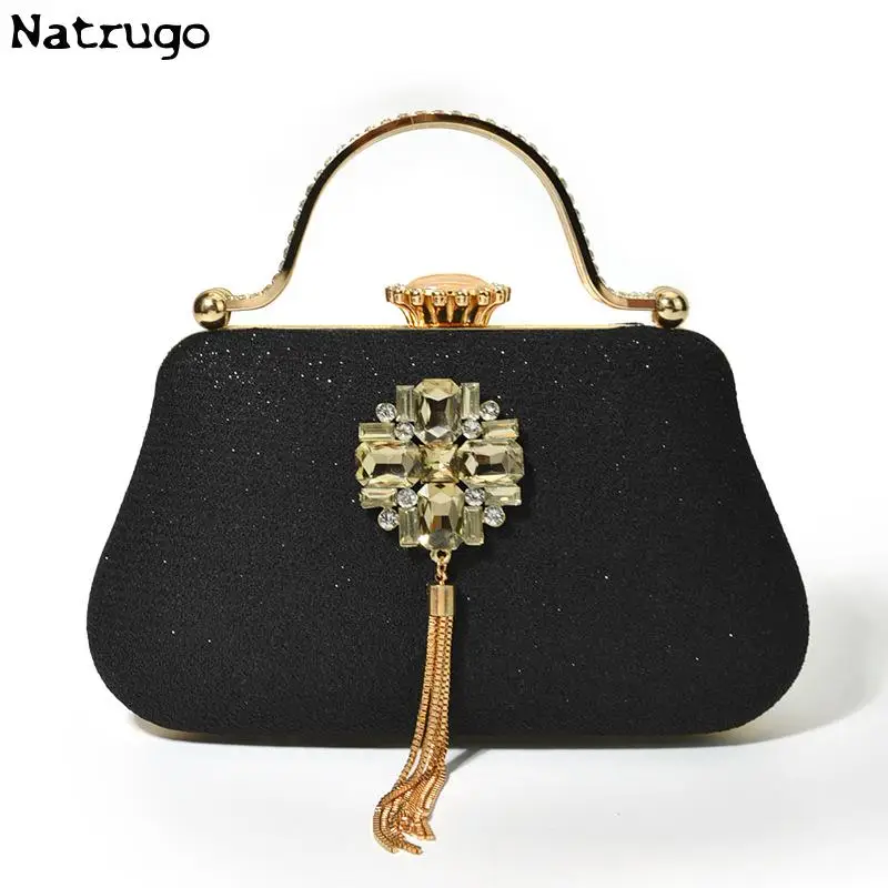 

Evening Clutch For Women Black Formal Dinner Handbag Bridesmaid Wedding Clutch Luxury Shoulder Chain Bag Cocktail Party Purse