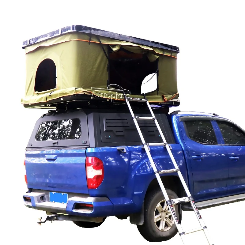 

Pick Up Folding Car Cover Tent Rooftop Car Rear Top Tent for Toyota Hilux Hardtop Gwm Poer