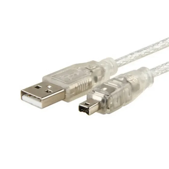USB Male to Firewire IEEE 1394 4 Pin Male iLink Adapter Cord firewire 1394 Cable for SONY DCR-TRV75E DV camera cable 100cm