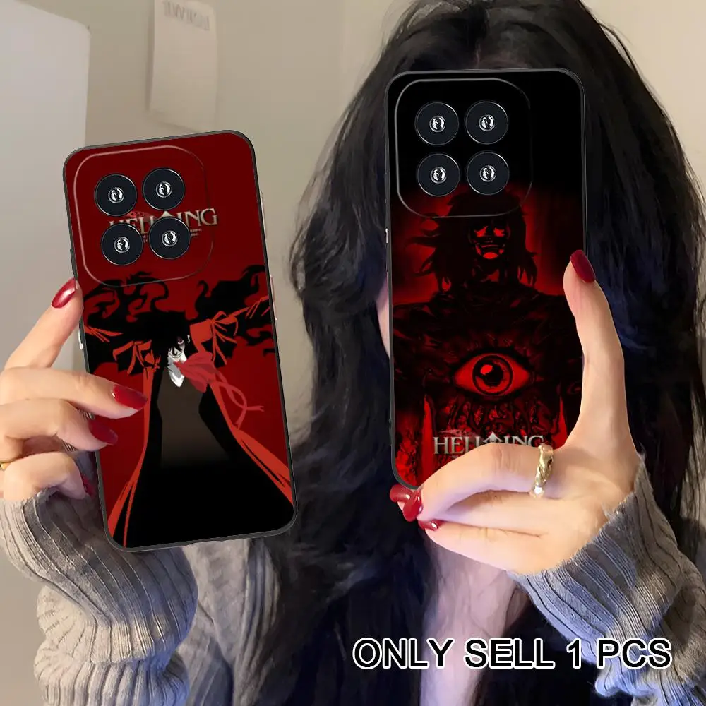 Anime Alucard Hellsing Phone Case for Xiaomi 15 14 13 12 Mi 11 T Ultra Lite Pro S X 5G Soft TPU Shockproof Cover - view 4