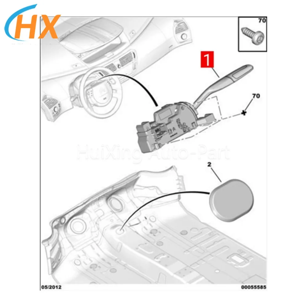 Automatic Manual Gear Shift Stick 96811352XT 2400FN 98002212VV For Citroen C4 Grand Picasso Gearshift Control Lever