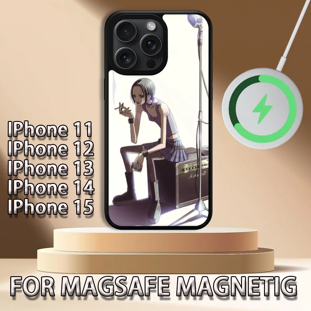 Nana O-Osaki Anime  Phone Case For iPhone 15 14 13 12 11 Pro Max Plus Magsafe Magnetic Wireless Charging Cover