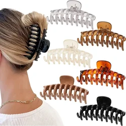 Nuovo colore solido grande artiglio Clip granchio Barrette per le donne ragazze capelli artigli Clip da bagno coda di cavallo Clip accessori per capelli regalo copricapo