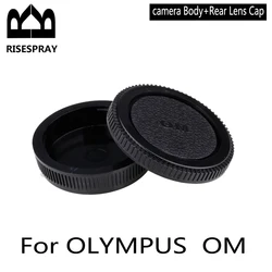 Rear Lens Body Cap Camera Cover Anti-dust Mount Protection Plastic Black for OLYMPUS OM