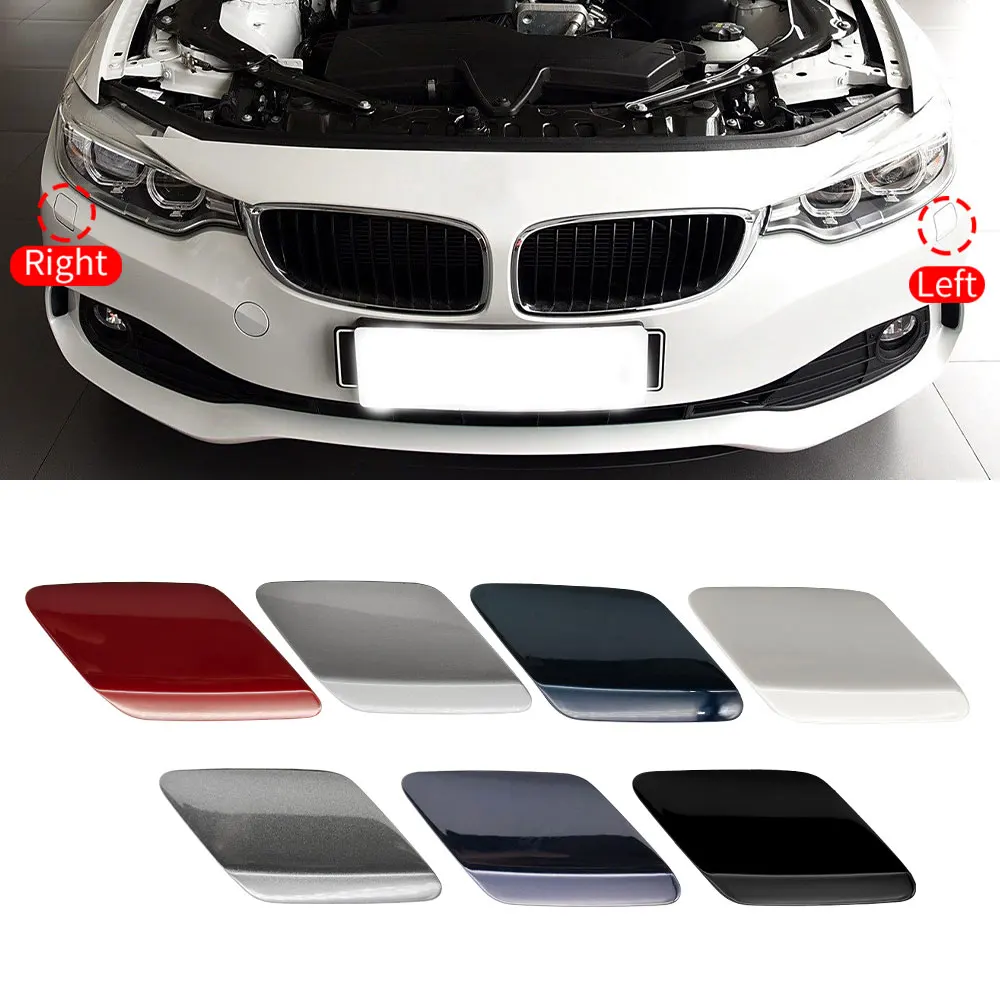 Car Front Bumper Headlamp Headlight Cleaning Washer Nozzle Jet Cover Cap For BMW F32 F33 F36  4 Series 420 425 430 440i