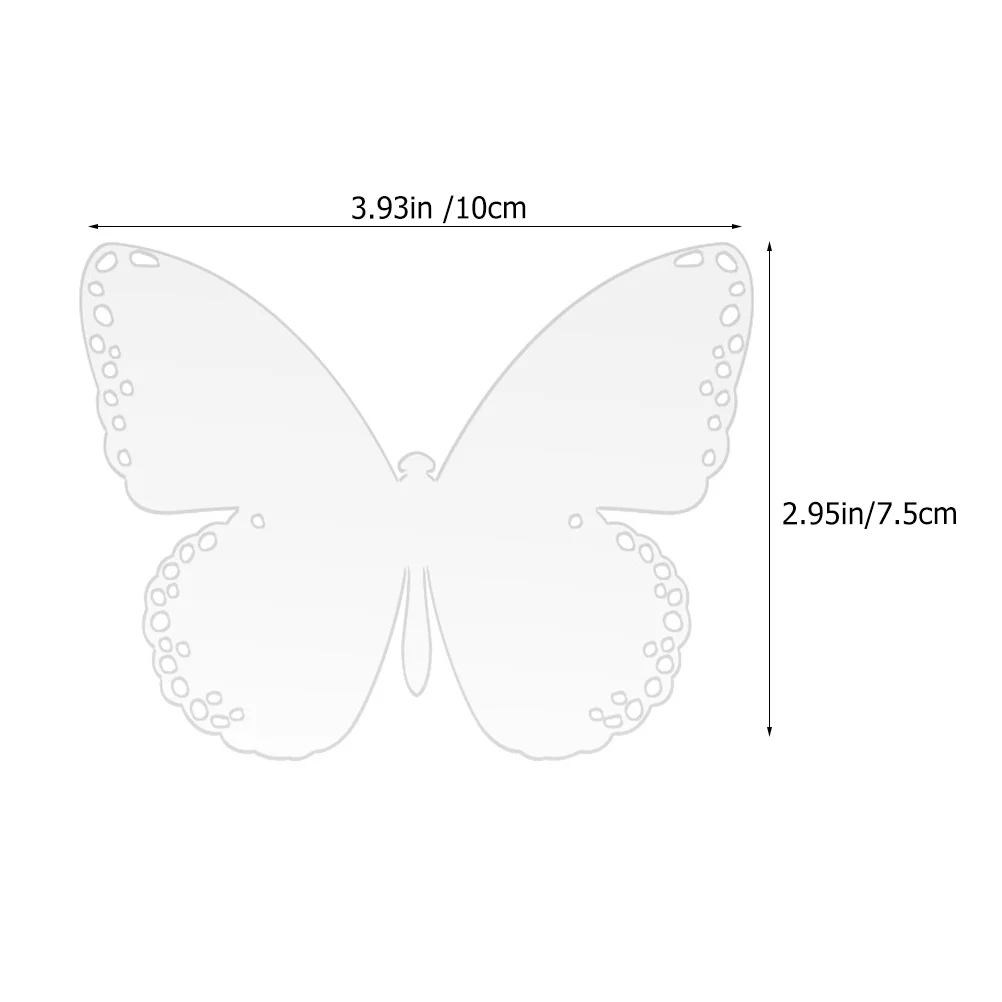 10 Sets Butterfly Table Placement Acrylic Sign Wedding Accessory Household Desk Reserved Signs Cards for