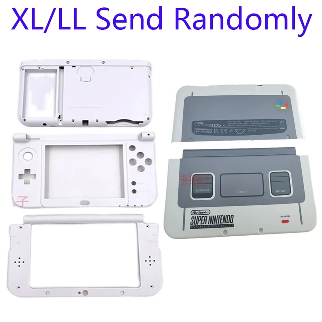 新しい3DS ll/xl前面プレートミドルハウジングヒンジ部下部中央のシェルケースコンソールトップ下部中央シェルバッテリーカバー -  AliExpress