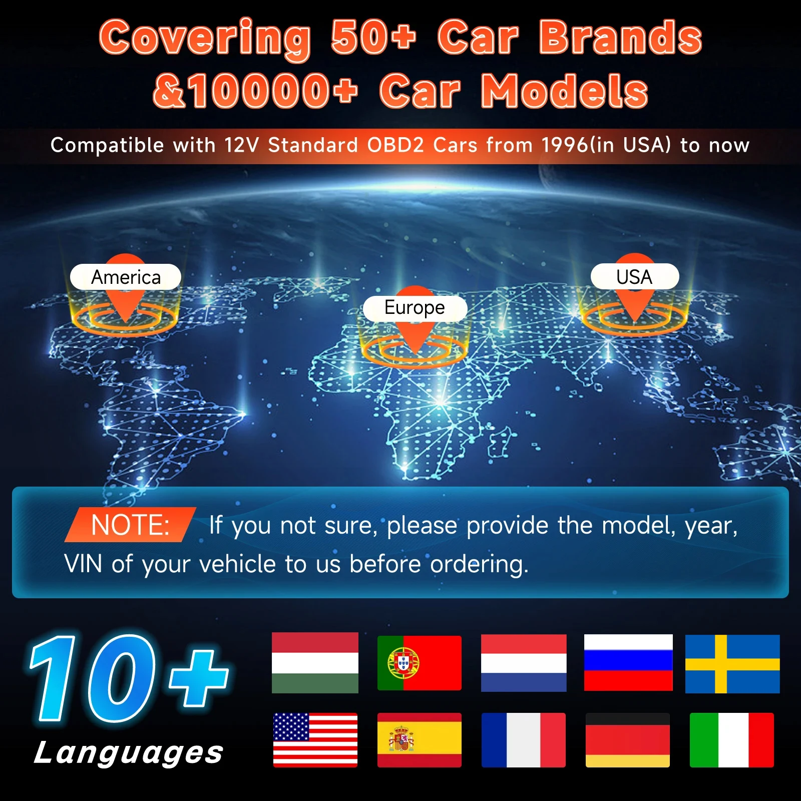 Foxwell NT301 Plus Car Engine OBD2 Scanner Diagnostic Code Reader Car Battery Tester 4 in 1 Check Engine Free Update