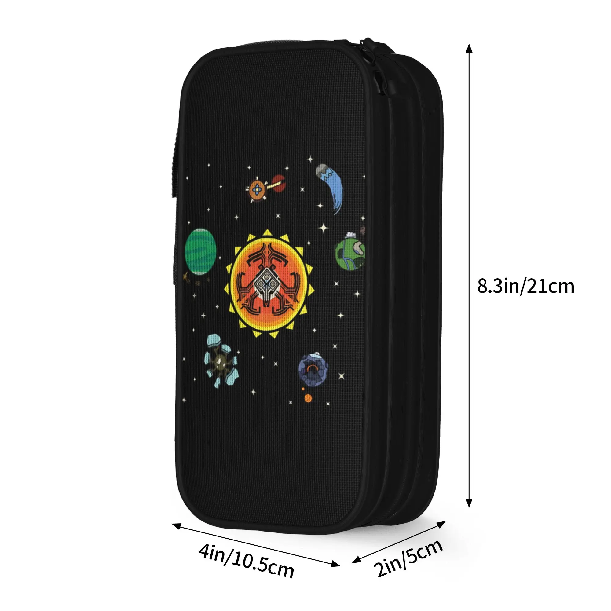Hearthian Solar System The Outer Wilds Pencil Cases Lovely Pen Bag Girls Boys Big Capacity Students School Gifts Pencil Pouch
