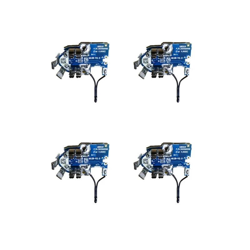 4 Pcs M12 Battery Charging Protection PCB Circuit Board For Milwaukeee 12V 48-11-2411 M12 Li-Ion Battery