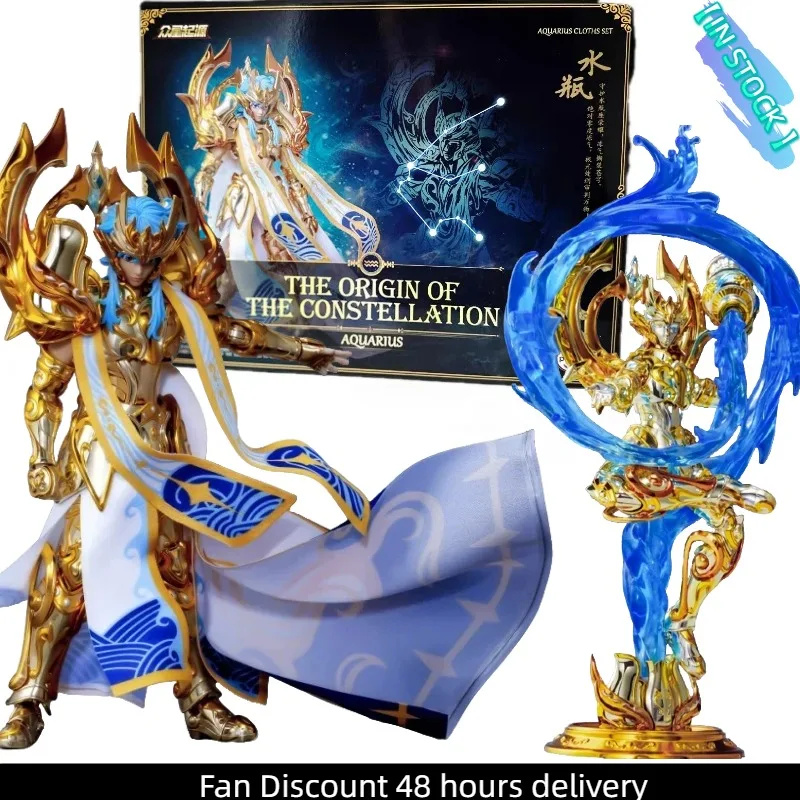 

Фигурка Saint Seiya Myth Cloth EXM Aquarius Camus God Cloth SOG с тотемом, Золотой Рыцарь Зодиака, подвижная, коллекционная