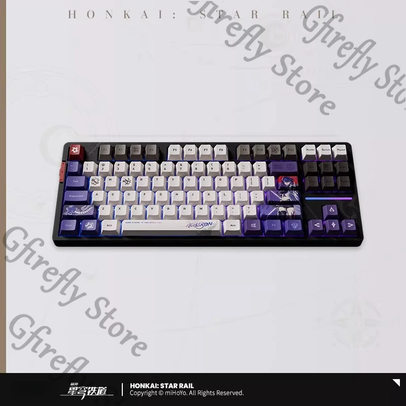 

Honkai: Star Rail Acheron Anime Computer Mechanical Keyboard Keycaps Cosplay Official Genuine Peripheral Christmas Gifts