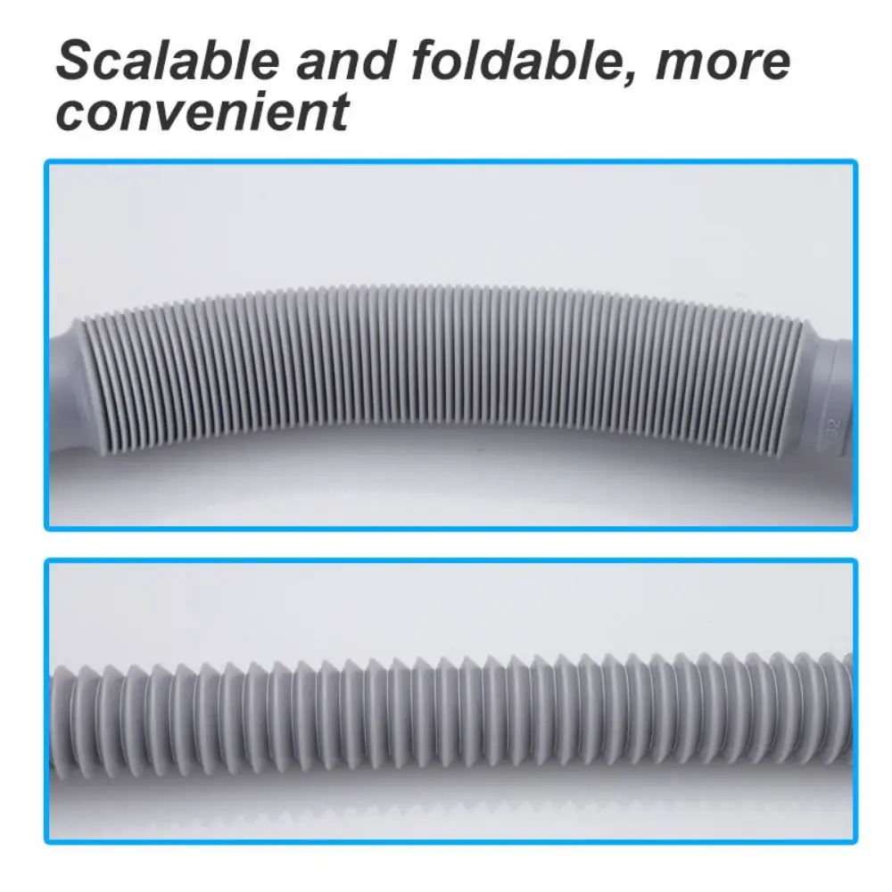 

Flexible Expandable Drainage Pipe Plastic Odor-proof Extension Pipe Transparent Design Drain Pipe Washbasin Sink