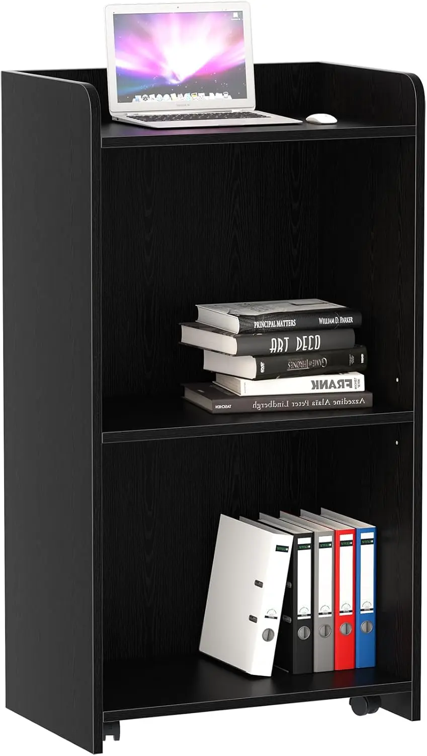 

Podium Stand-Portable Podium Stand with 4 Rolling Wheels, Pulpits for Churches with Adjustable Shelf, Hostess Stand