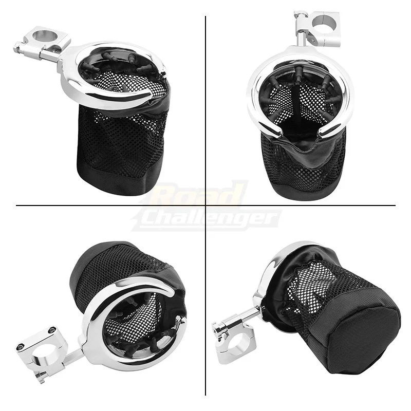 32mm Motorcycle Chrome Universal Cup Holder Accessories For Harley Touring Sportster Honda Yamaha Kawasak Universal