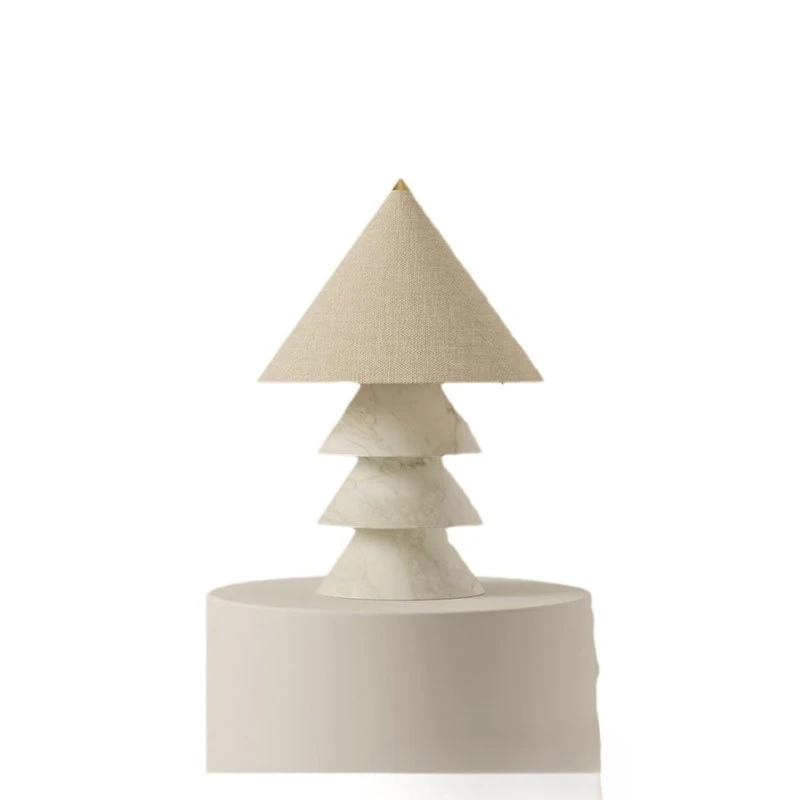 

Nordic light luxury natural marble table lamp jade table lamp living room bedroom bedside table lamp