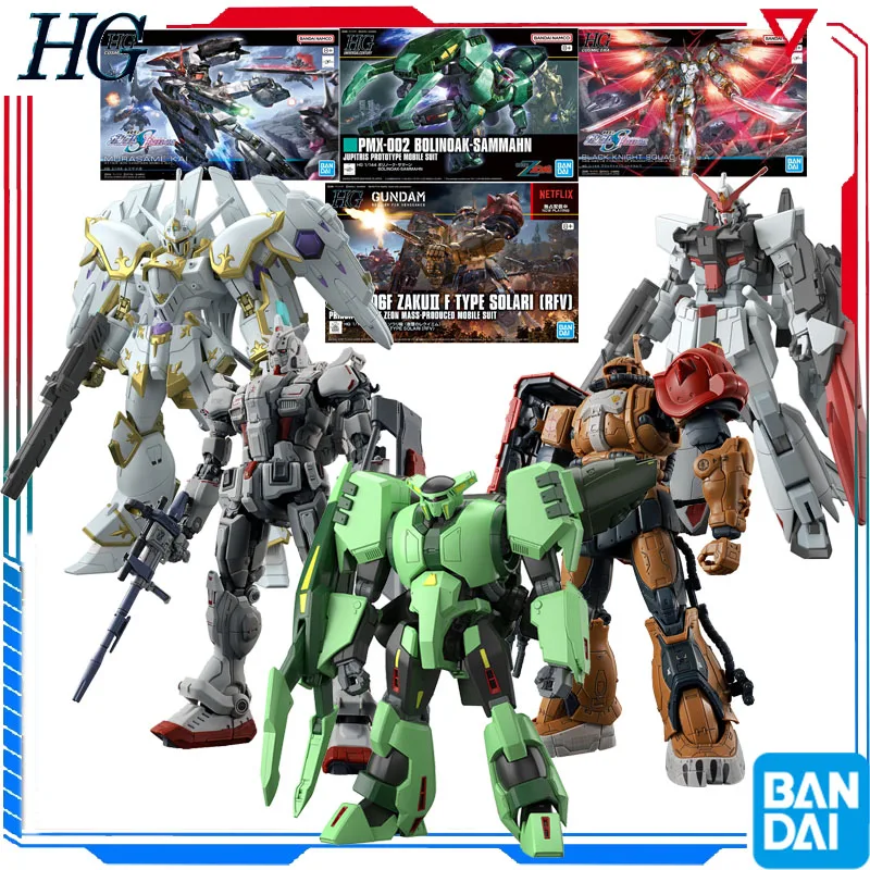 

Bandai Gundam HG 1/144 PMX-002 BOLNOAK-SAMMAHN BLACK KNIGHT SQUAD MS-06F ZAKU2 Action Figure Collectible assembly Model Gift