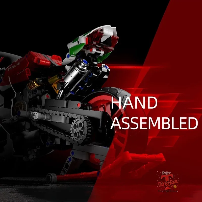 803 pçs cidade locomotiva técnica motocicleta blocos de construção moc velocidade supercar moto modelo tijolos menino brinquedo para presente das crianças