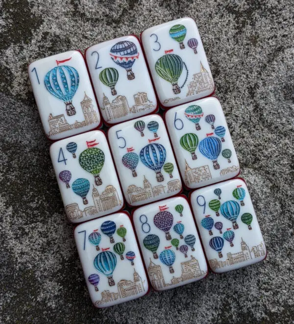 Mahjong Tiles, American 2026 Hot Sale, Acrylic Engraved Set, Orange, Chess Table Game, Gambling Gift