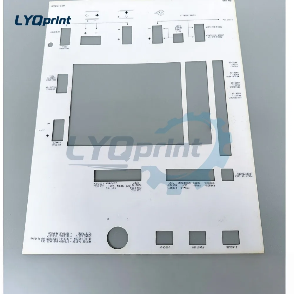 For Mechvon Heidelberg Printing Machine Console Control Panel Membrane Overlay Spare Part