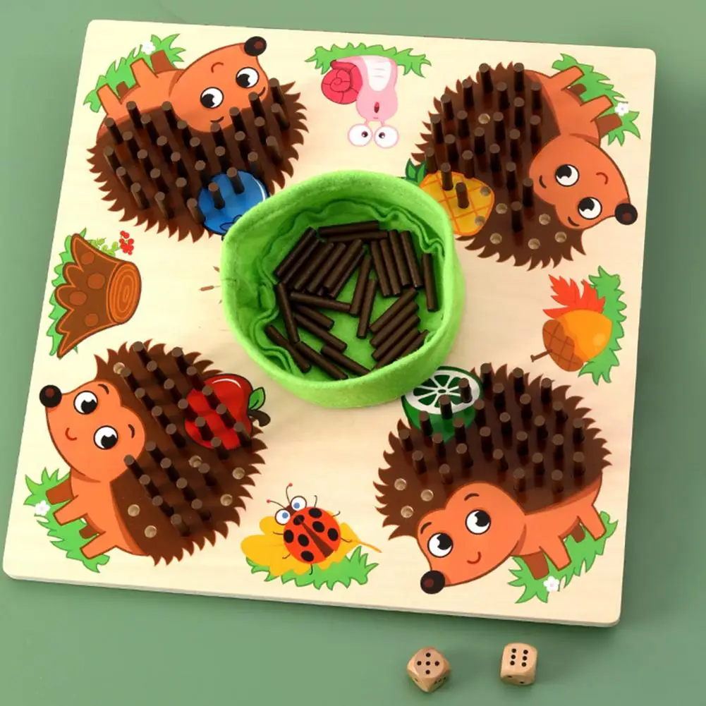 Learning Toy with Dice Sticks Educational Hedgehog Game Develop Skills Math Concepts Sorting игрушки для детей