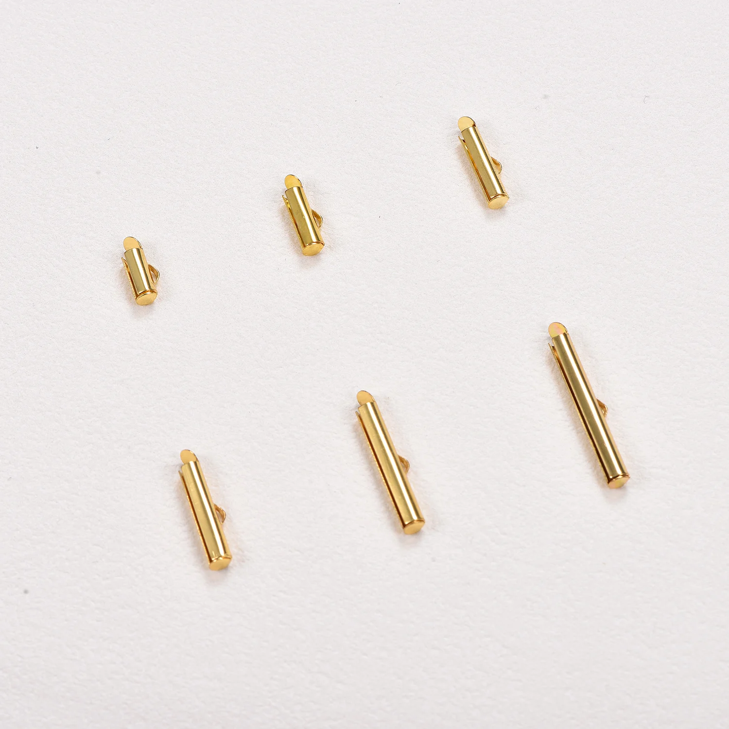 10 Stück Edelstahl-Endkappen, Rohrverschlüsse, Verbindungsschnallen, Crimp-Endperlen, Kettenverschlüsse für DIY-Armbänder, Bastelarbeiten und Schmuckherstellung – Detail 3