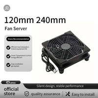 LDPCSJ 120mm 240mm fan router cooling fan diy pc cooler box tv wireless silent dc 5v power usb 12cm with screws protective net