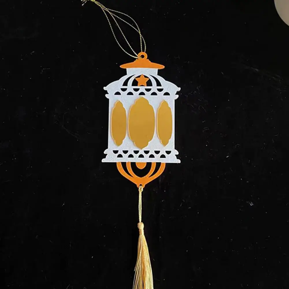 Wooden Tassel Pendant Wooden Lantern Pendant with Tassel Diy Crafts Hanging Ornaments for Home Decoration Christmas Lantern