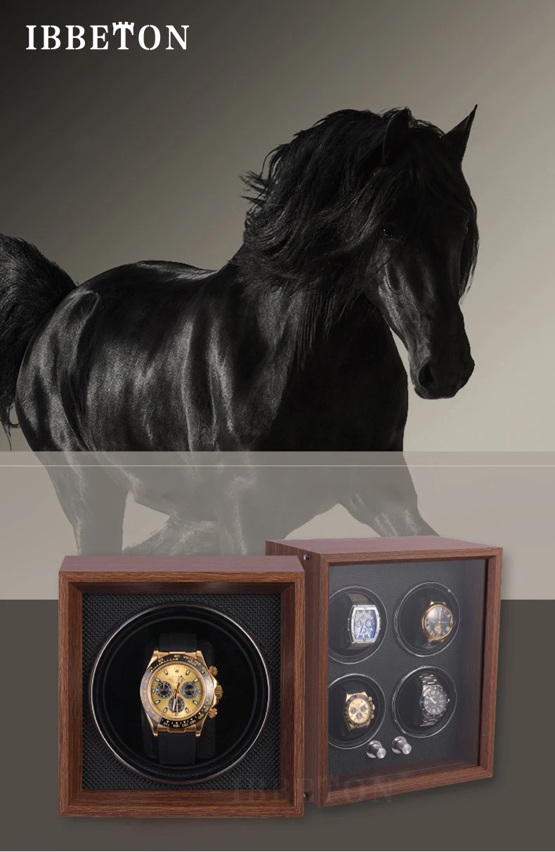 Watch Winder Box Automatic 2/4/6 Slot Wooden Watches Boxes Watch Display Storage Box