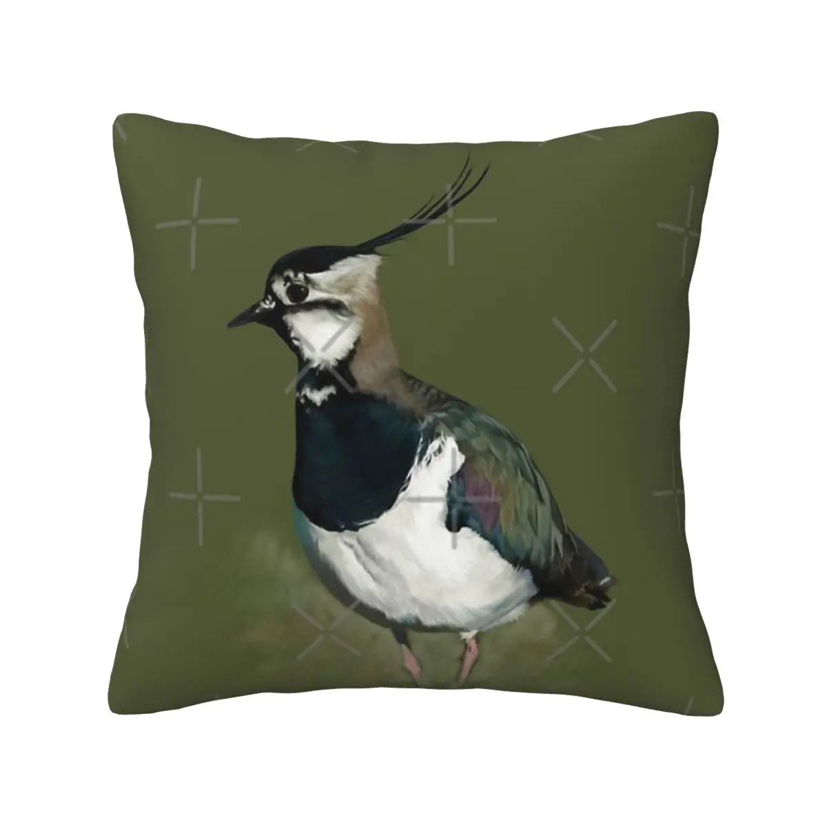 Northern Lapwing Study Cushion Pillow Cover Summer Suitable For Sofa Anime Pillow Zipper Pillow Cover Customizable