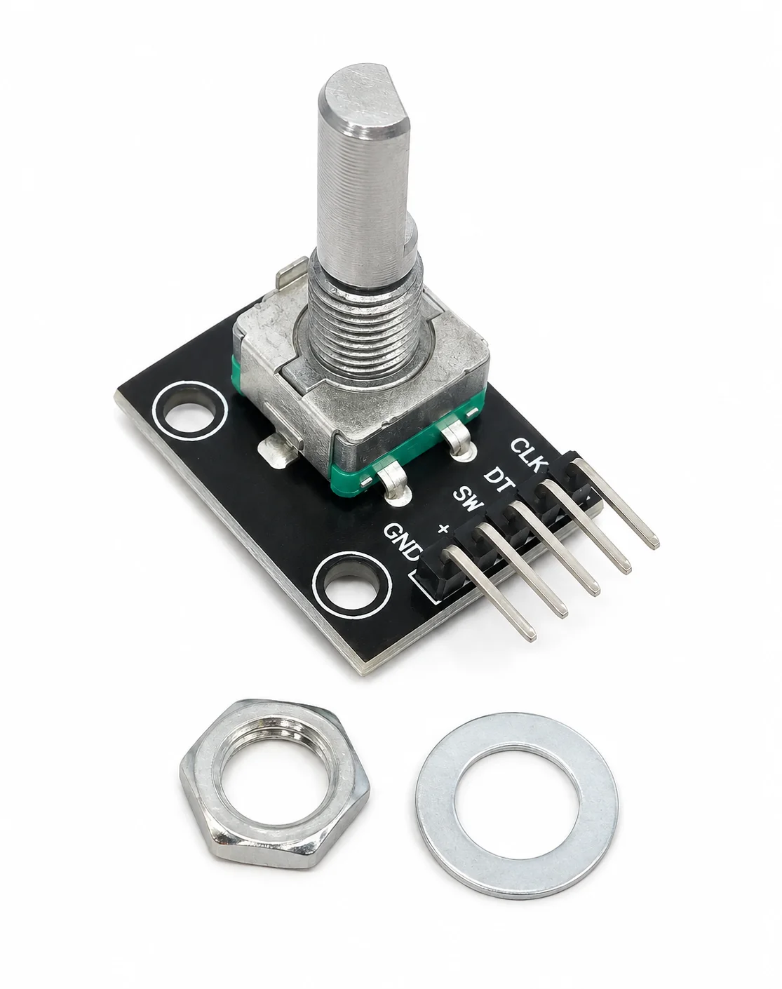 1PCS KY-040 Rotary Encoder Module 360 Degree with Push Button Switch EC11 20mm Knob Shaft for Arduino Sensor Brick