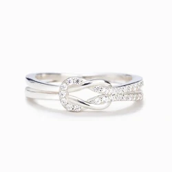 Huitan Creative Design New Women Finger Rings Silver Color Exquisite Cubic Zircon Accessories Good Quality Wedding Band Jewelry