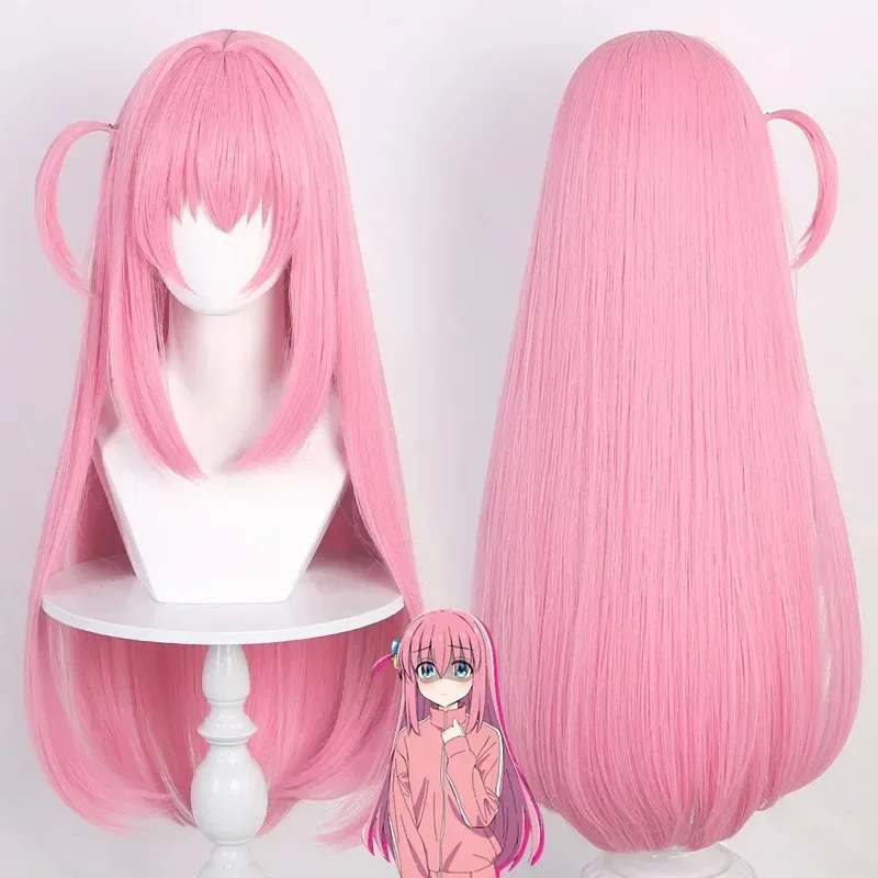 Gotou Hitori Cosplay Anime Bocchi The Rock Gotou HitoriJK Uniforme Giacca Rosa Gonna Parrucca Set Halloween Anime Gioco di ruolo