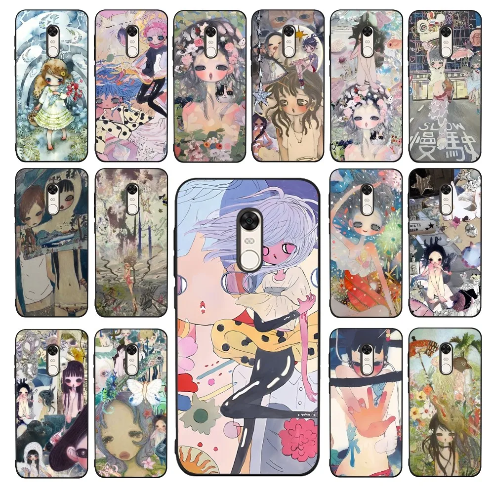 Aya Takano Phone Case For Redmi 5 6 7 8 9 10 Plus Pro 6 7 8 9 A GO K20 K30 K40 Pro Plus F3 Fundas