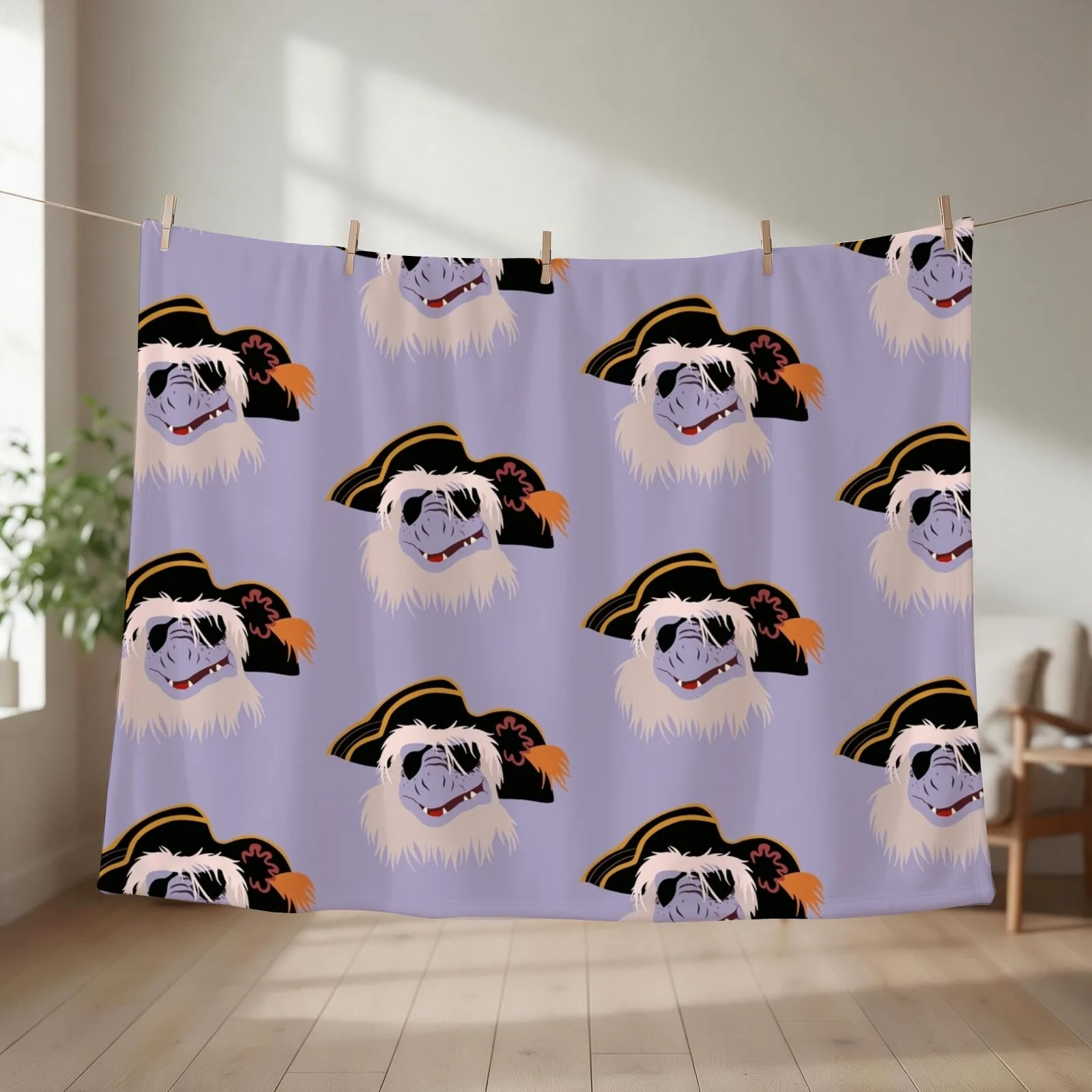 Blind pew treasure island Throw Blanket couch cozy soft plush fuzzy picnic outdoor blanket