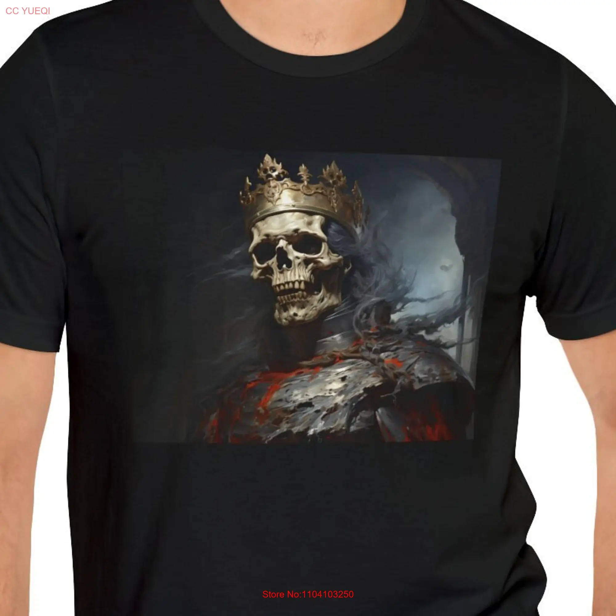 Skeleton King Ritual Macabre Occult Goth T Shirt Dark Academia Spooky Cult Apparel Halloween Gothic Clothing Satanic