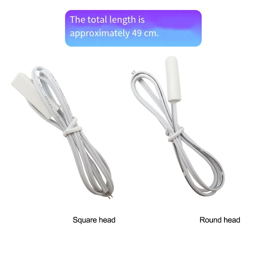 Compatible Refrigerator Sensor 2K Temperature Detector Head Refrigerator Temperature Sensor Probe For-Freezer Fridge Ice Box Kit