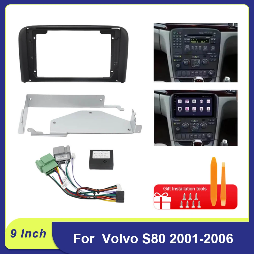 9" Android Dash Kit für Volvo S80 2001-2006 |   CANBUS Radio Frame Panel