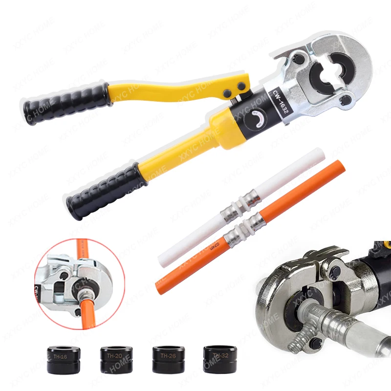 Hydraulic Pex Pipe Crimping Tools  CW-1632 Pressing Plumbing Tools for Pex Pipe with TH Jaws Clamping Tools