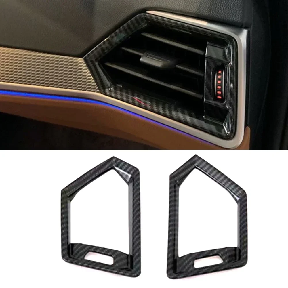 

2pcs Car Side Air Vent Cover for BMW G20 G22 330i M340i M440i Double Sided Adhesive Tape Plastic Decoration Car Accessories