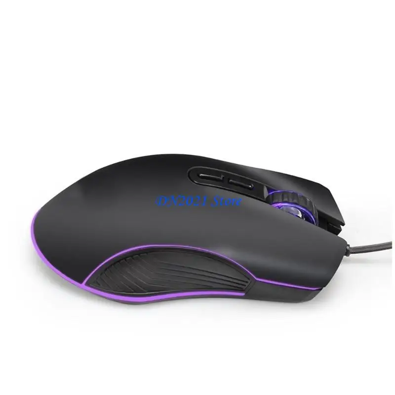 F3KE Comfortable Optical Wire Gaming Mouse With 4Color Breathing Light and Ergonomic Mouse DC5v/100ma Power Plugs and Play