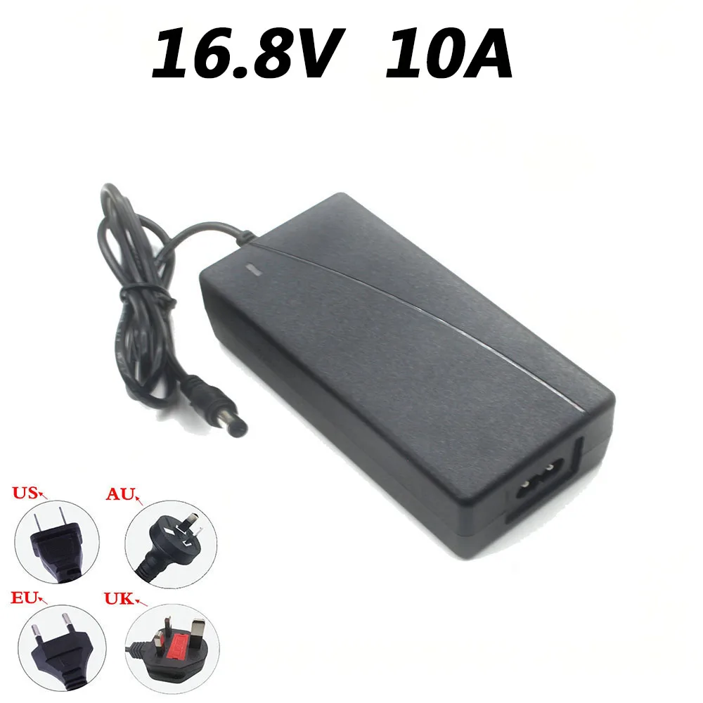 16.8V 10A Lithium Battery Fast Charger 14.8V 10A DC Connector For 4S 14.4 Volt Li ion Charger