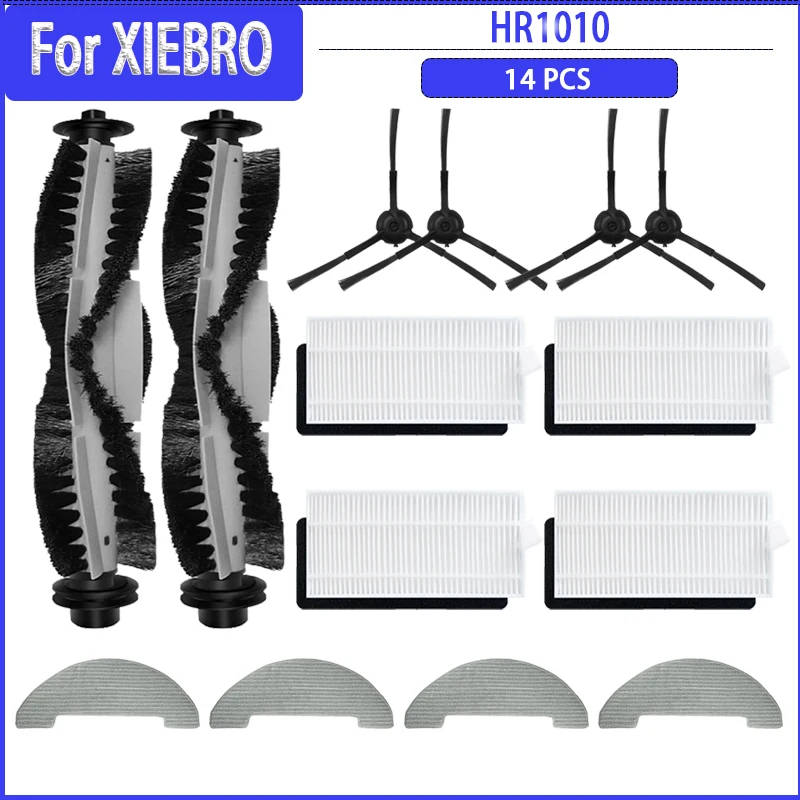 For XIEBro HR1010 / For   Vactidy T7 /T8 NimbleMain Roller Side Brush HEPA Filter Mop Cloths Spare Parts Accessories Replacement