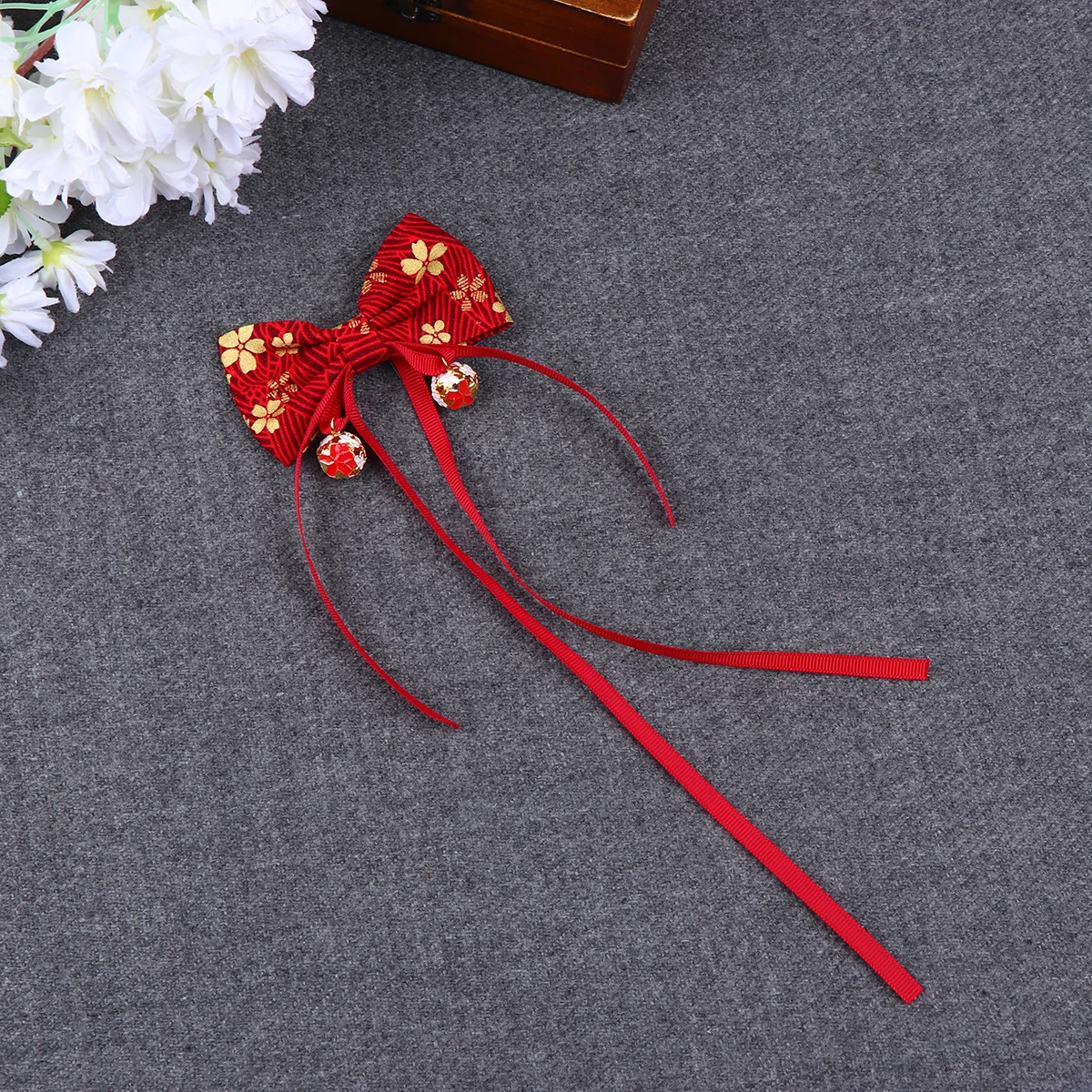 النمط الصيني كليب Bowknot شكل غطاء الرأس احتفالي للفتيات السنة الجديدة الاحتفال النمط الصيني غطاء الرأس قسط الشعر التبعي