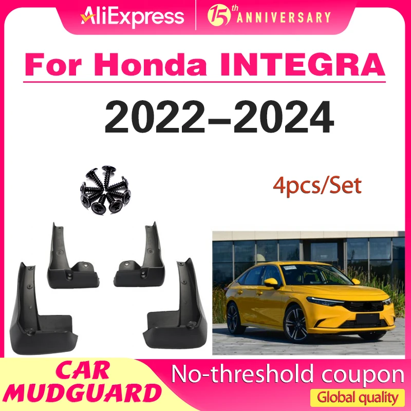 

For Honda INTEGRA 2022 2023 2025 Car Mud Flaps Mudguards Splash Guards Fender External Decorate Car Accessories